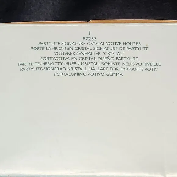 PartyLite Signature Crystal Votive Candle Holder P7253 New - Picture 9 of 10